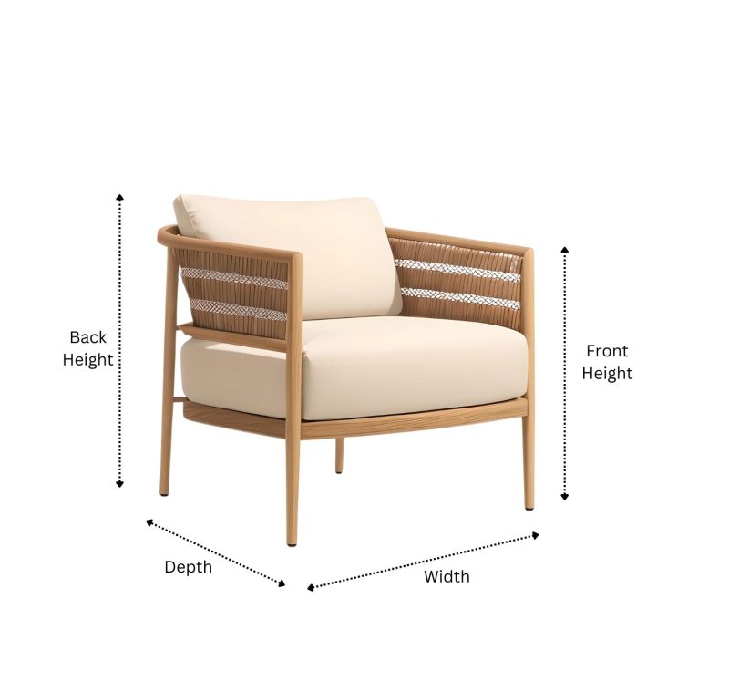 Nusa Teak Lounge Chair Cover