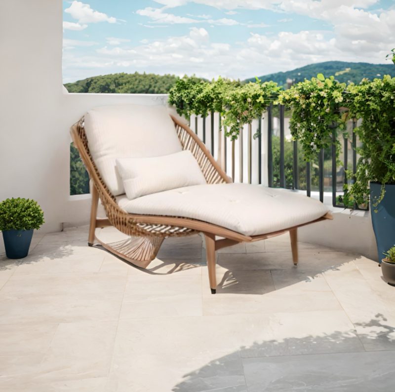 All Weather Wicker Chaise Chair Cover - Image 6
