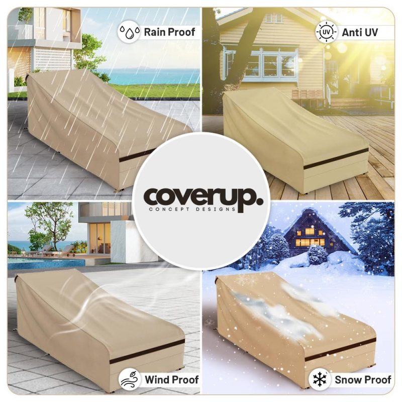 All Weather Wicker Chaise Chair Cover - Image 4