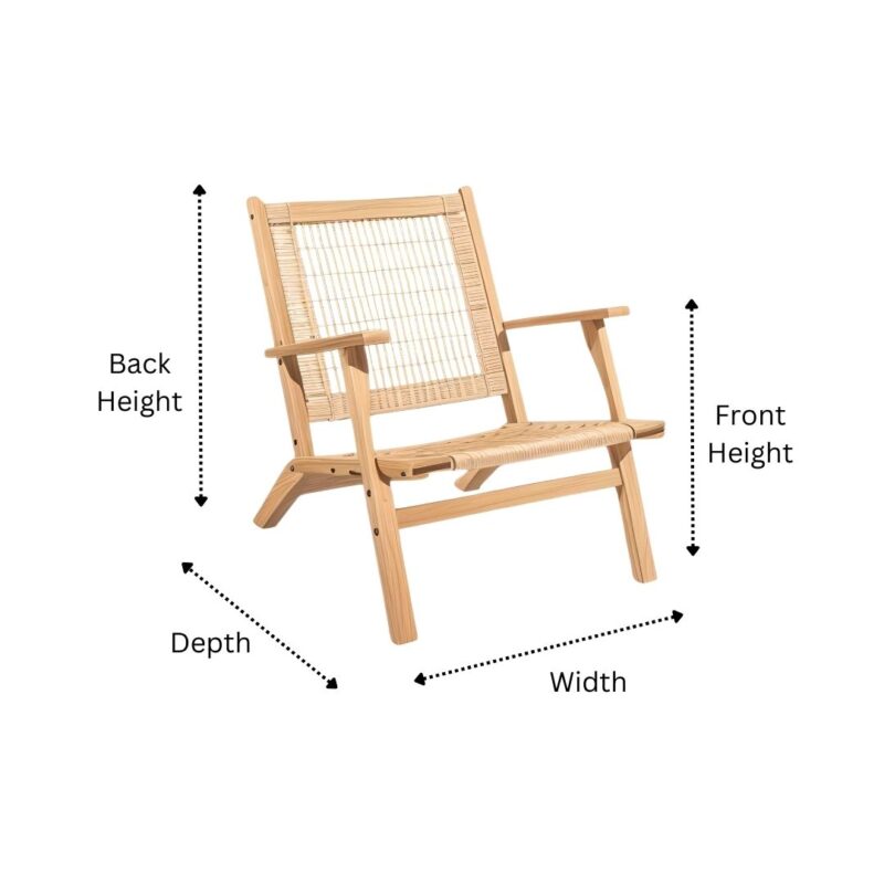 Natural Stain Outdoor Chair Cover