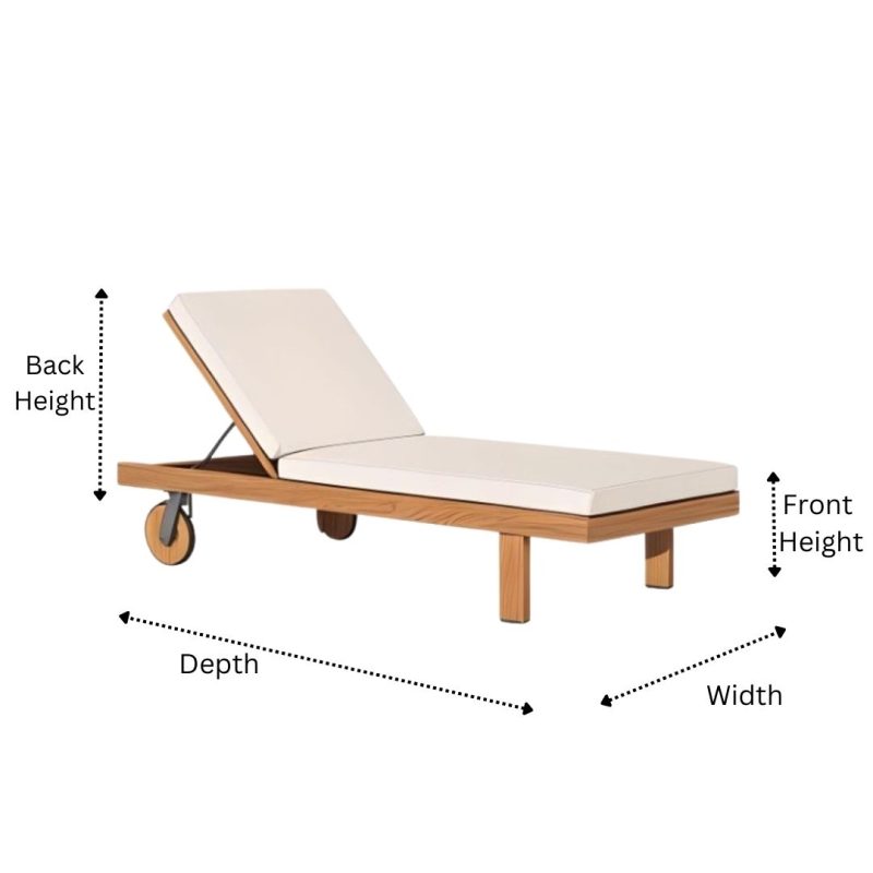 Uplad Outdoor Patio Chaise Chair Cover