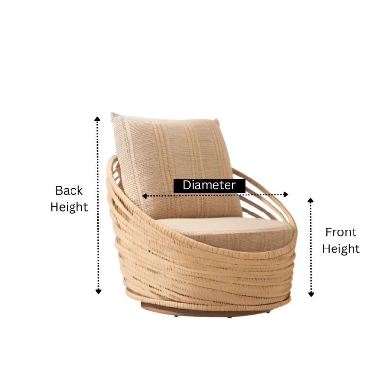French Rattan Outdoor Chair Cover