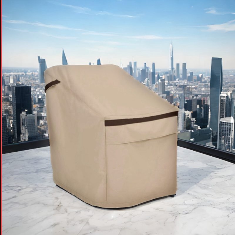 Woven Backrest & Seat Chair Cover - Image 2