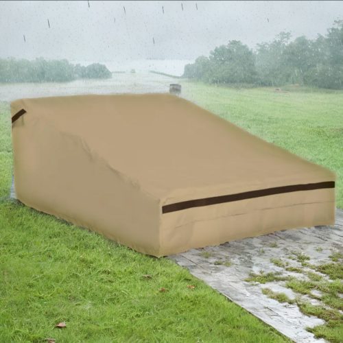 Natural Leather Chaise Lounge Chair Cover