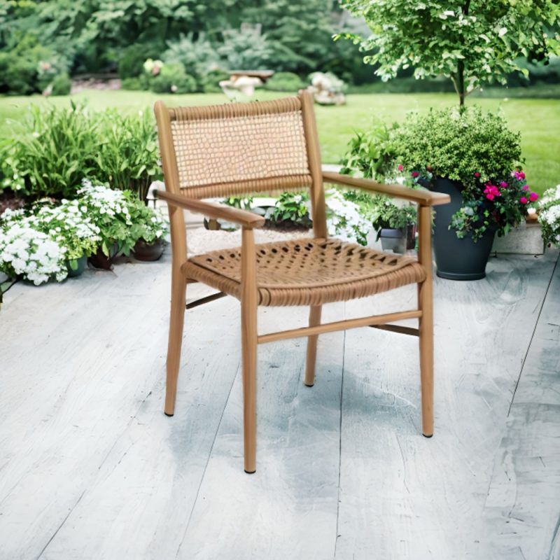 Woven Backrest & Seat Chair Cover - Image 6