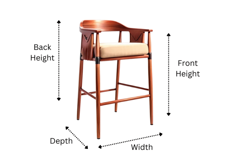 Wooden Bar Stool Chair Cover