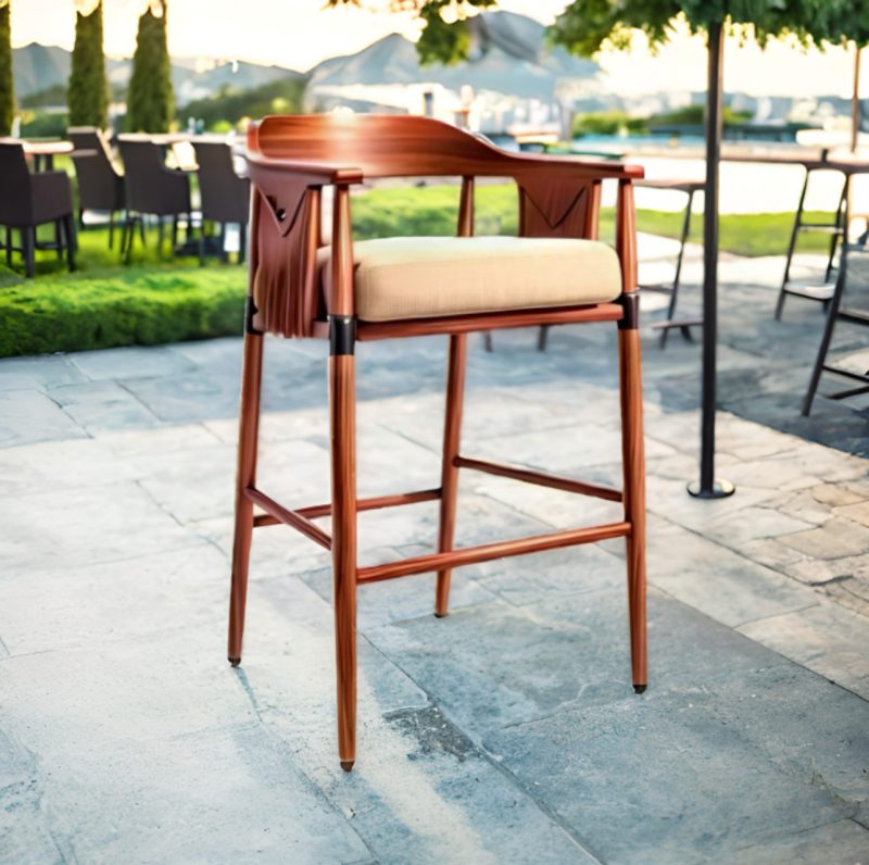 Wooden Bar Stool Chair Cover - Image 6