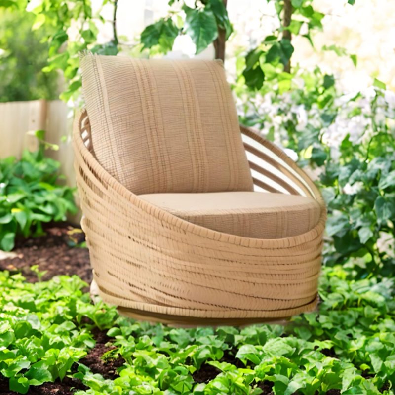 French Rattan Outdoor Chair Cover - Image 6