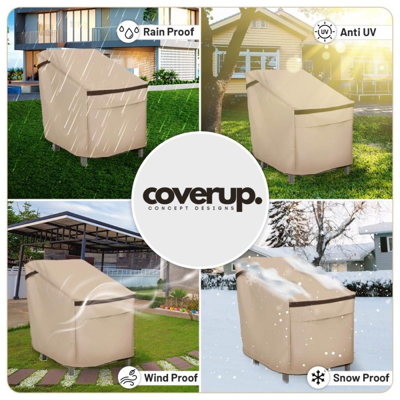 Natural Stain Outdoor Chair Cover - Image 4