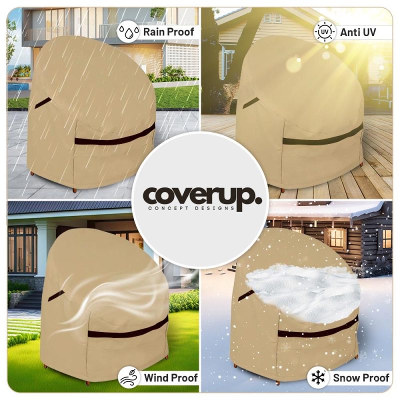 French Rattan Outdoor Chair Cover - Image 4